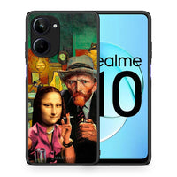 Thumbnail for Θήκη Realme 10 Funny Art από τη Smartfits με σχέδιο στο πίσω μέρος και μαύρο περίβλημα | Realme 10 Funny Art Case with Colorful Back and Black Bezels