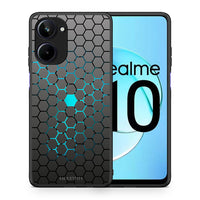 Thumbnail for Θήκη Realme 10 Geometric Hexagonal από τη Smartfits με σχέδιο στο πίσω μέρος και μαύρο περίβλημα | Realme 10 Geometric Hexagonal Case with Colorful Back and Black Bezels