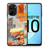 Thumbnail for Θήκη Realme 10 Groovy Babe από τη Smartfits με σχέδιο στο πίσω μέρος και μαύρο περίβλημα | Realme 10 Groovy Babe Case with Colorful Back and Black Bezels