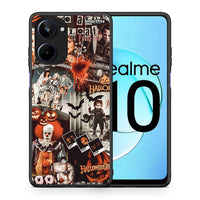 Thumbnail for Θήκη Realme 10 Halloween Spooky Season από τη Smartfits με σχέδιο στο πίσω μέρος και μαύρο περίβλημα | Realme 10 Halloween Spooky Season Case with Colorful Back and Black Bezels