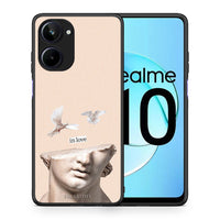 Thumbnail for Θήκη Realme 10 In Love από τη Smartfits με σχέδιο στο πίσω μέρος και μαύρο περίβλημα | Realme 10 In Love Case with Colorful Back and Black Bezels