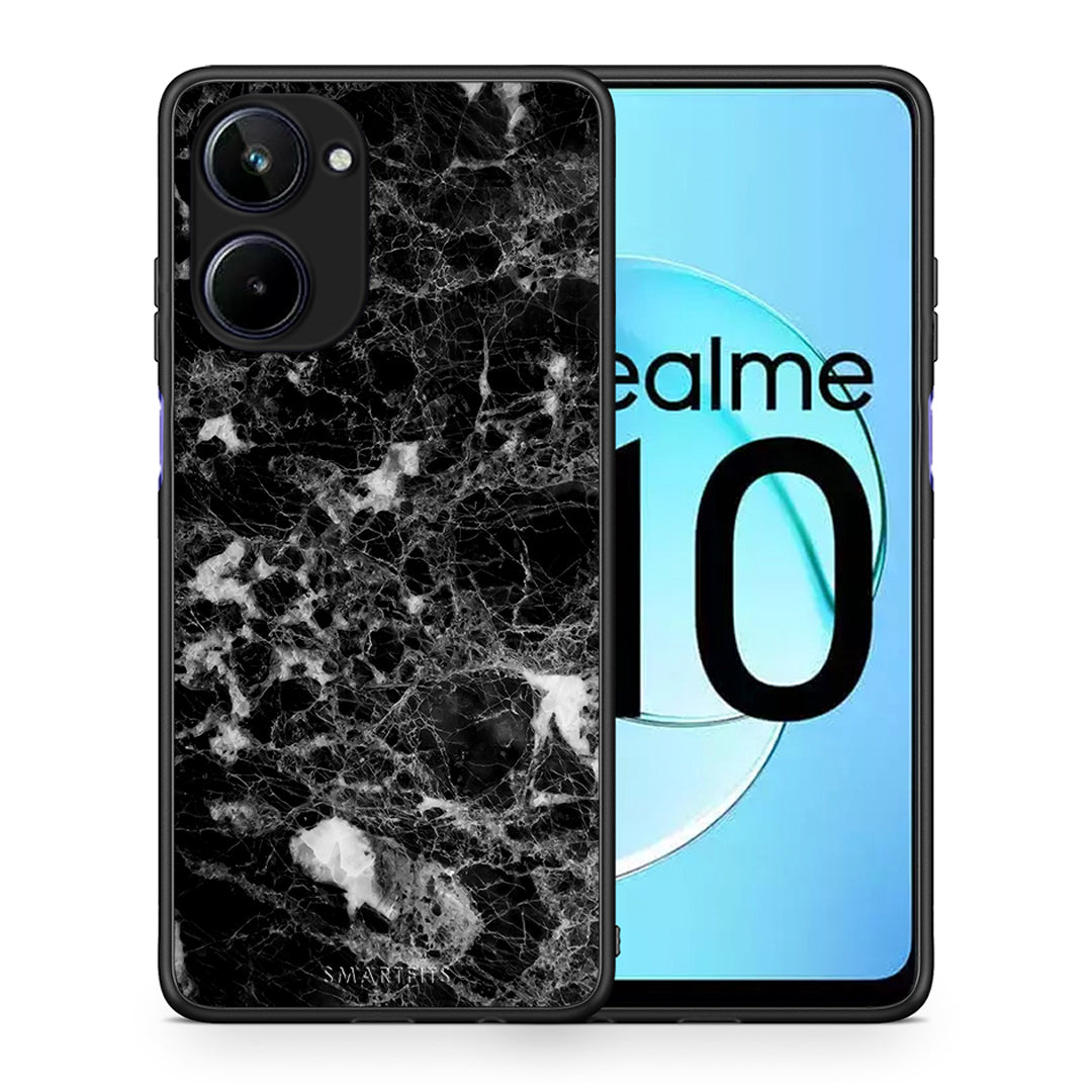 Θήκη Realme 10 Marble Male από τη Smartfits με σχέδιο στο πίσω μέρος και μαύρο περίβλημα | Realme 10 Marble Male Case with Colorful Back and Black Bezels