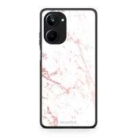 Thumbnail for Θήκη Realme 10 Marble Pink Splash από τη Smartfits με σχέδιο στο πίσω μέρος και μαύρο περίβλημα | Realme 10 Marble Pink Splash Case with Colorful Back and Black Bezels