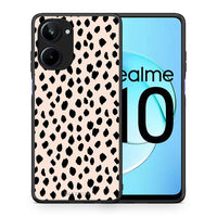 Thumbnail for Θήκη Realme 10 New Polka Dots από τη Smartfits με σχέδιο στο πίσω μέρος και μαύρο περίβλημα | Realme 10 New Polka Dots Case with Colorful Back and Black Bezels