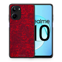 Thumbnail for Θήκη Realme 10 Paisley Cashmere από τη Smartfits με σχέδιο στο πίσω μέρος και μαύρο περίβλημα | Realme 10 Paisley Cashmere Case with Colorful Back and Black Bezels