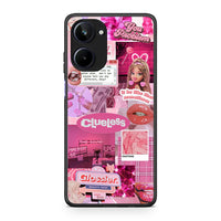Thumbnail for Θήκη Realme 10 Pink Love από τη Smartfits με σχέδιο στο πίσω μέρος και μαύρο περίβλημα | Realme 10 Pink Love Case with Colorful Back and Black Bezels