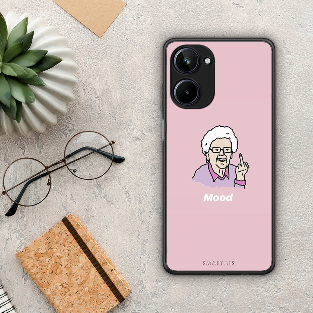 Θήκη Realme 10 PopArt Mood από τη Smartfits με σχέδιο στο πίσω μέρος και μαύρο περίβλημα | Realme 10 PopArt Mood Case with Colorful Back and Black Bezels