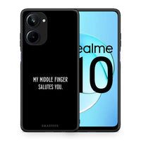 Thumbnail for Θήκη Realme 10 Salute από τη Smartfits με σχέδιο στο πίσω μέρος και μαύρο περίβλημα | Realme 10 Salute Case with Colorful Back and Black Bezels