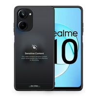 Thumbnail for Θήκη Realme 10 Sensitive Content από τη Smartfits με σχέδιο στο πίσω μέρος και μαύρο περίβλημα | Realme 10 Sensitive Content Case with Colorful Back and Black Bezels