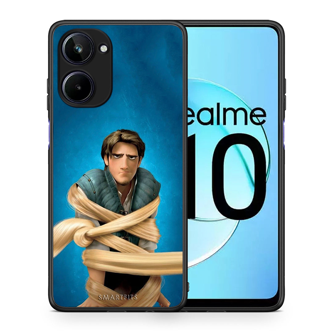 Θήκη Realme 10 Tangled 1 από τη Smartfits με σχέδιο στο πίσω μέρος και μαύρο περίβλημα | Realme 10 Tangled 1 Case with Colorful Back and Black Bezels