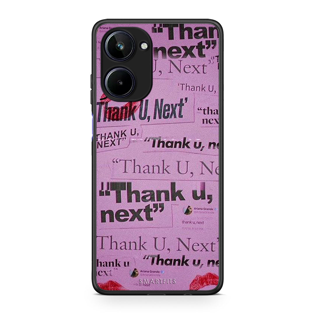 Θήκη Realme 10 Thank You Next από τη Smartfits με σχέδιο στο πίσω μέρος και μαύρο περίβλημα | Realme 10 Thank You Next Case with Colorful Back and Black Bezels