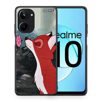 Thumbnail for Θήκη Realme 10 Tod And Vixey Love 2 από τη Smartfits με σχέδιο στο πίσω μέρος και μαύρο περίβλημα | Realme 10 Tod And Vixey Love 2 Case with Colorful Back and Black Bezels