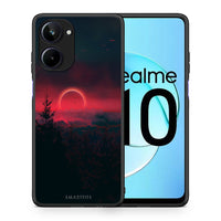 Thumbnail for Θήκη Realme 10 Tropic Sunset από τη Smartfits με σχέδιο στο πίσω μέρος και μαύρο περίβλημα | Realme 10 Tropic Sunset Case with Colorful Back and Black Bezels