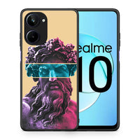 Thumbnail for Θήκη Realme 10 Zeus Art από τη Smartfits με σχέδιο στο πίσω μέρος και μαύρο περίβλημα | Realme 10 Zeus Art Case with Colorful Back and Black Bezels