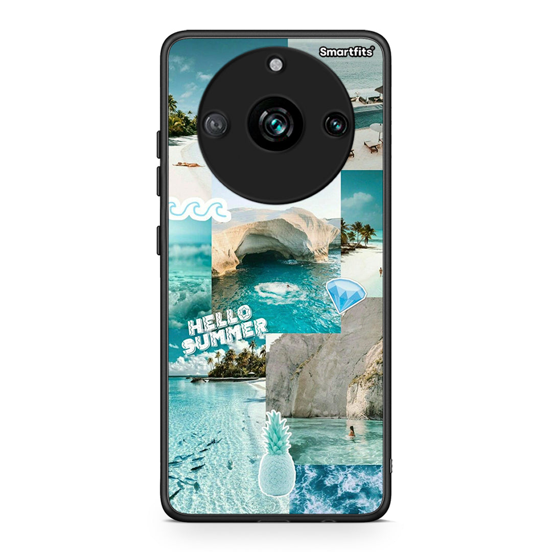 Realme 11 Pro Aesthetic Summer Θήκη από τη Smartfits με σχέδιο στο πίσω μέρος και μαύρο περίβλημα | Smartphone case with colorful back and black bezels by Smartfits