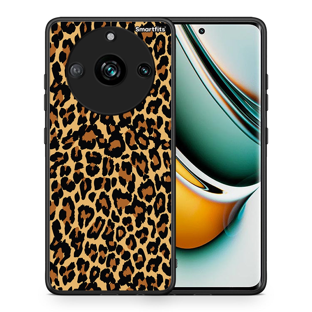 Θήκη Realme 11 Pro Leopard Animal από τη Smartfits με σχέδιο στο πίσω μέρος και μαύρο περίβλημα | Realme 11 Pro Leopard Animal case with colorful back and black bezels