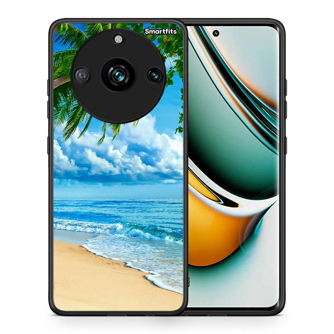 Θήκη Realme 11 Pro+ Beautiful Beach από τη Smartfits με σχέδιο στο πίσω μέρος και μαύρο περίβλημα | Realme 11 Pro+ Beautiful Beach case with colorful back and black bezels