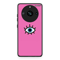 Thumbnail for Realme 11 Pro Blue Eye Pink θήκη από τη Smartfits με σχέδιο στο πίσω μέρος και μαύρο περίβλημα | Smartphone case with colorful back and black bezels by Smartfits