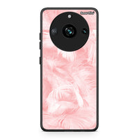 Thumbnail for 33 - Realme 11 Pro+ Pink Feather Boho case, cover, bumper