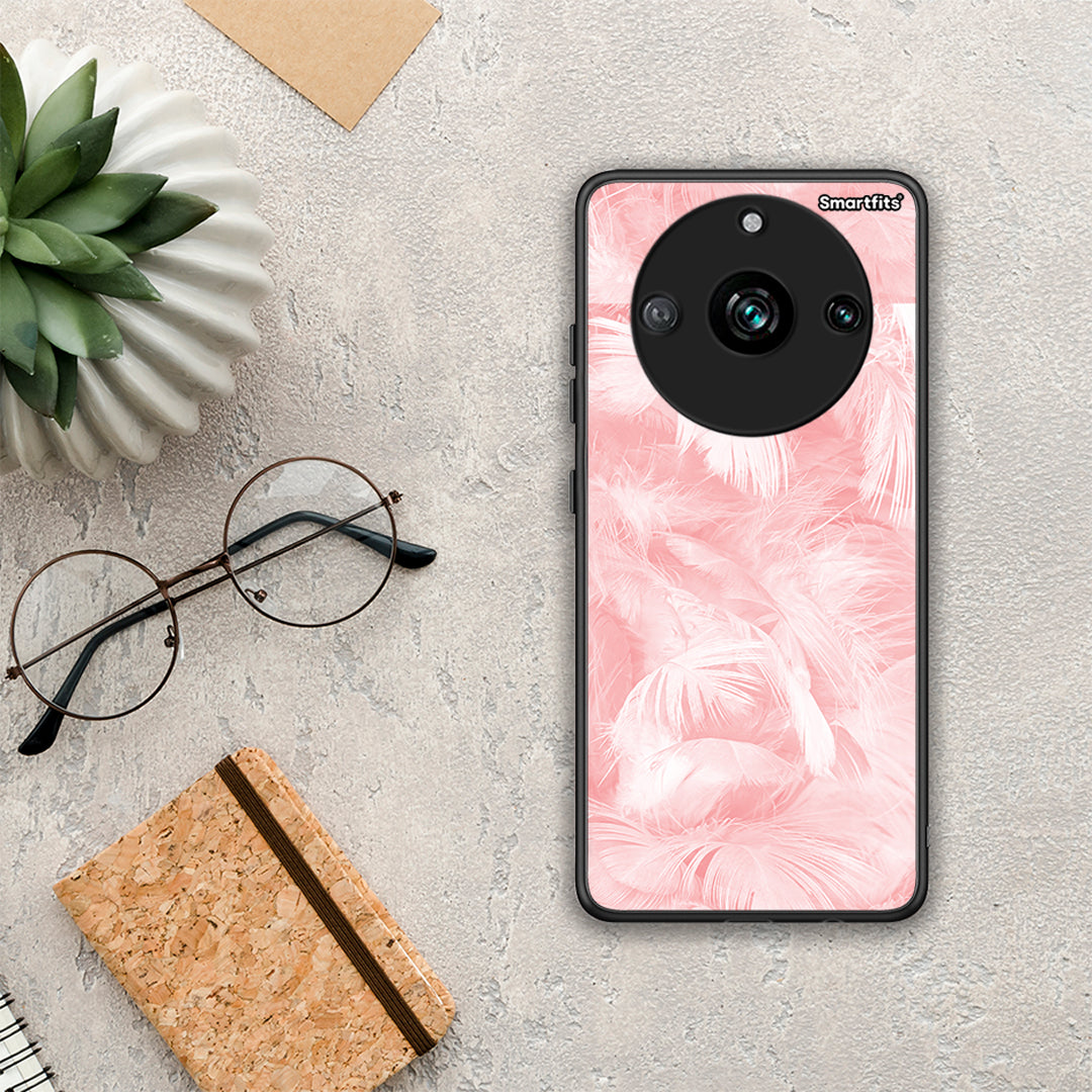 Boho Pink Feather - Realme 11 Pro+ case