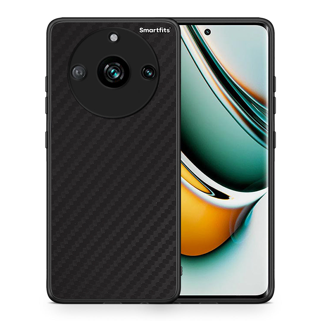 Θήκη Realme 11 Pro Carbon Black από τη Smartfits με σχέδιο στο πίσω μέρος και μαύρο περίβλημα | Realme 11 Pro Carbon Black case with colorful back and black bezels