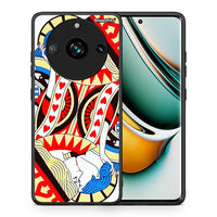 Thumbnail for Θήκη Realme 11 Pro Card Love από τη Smartfits με σχέδιο στο πίσω μέρος και μαύρο περίβλημα | Realme 11 Pro Card Love case with colorful back and black bezels