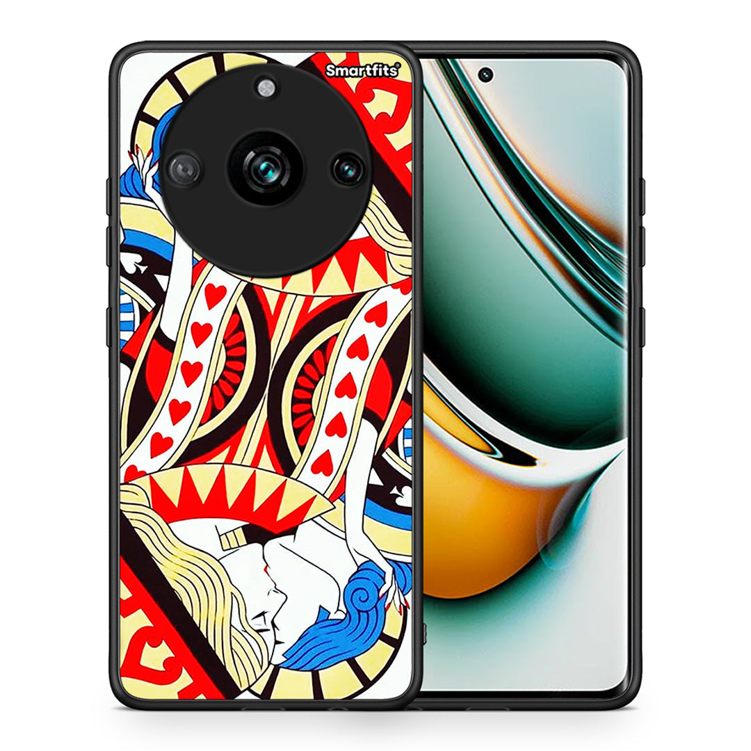 Θήκη Realme 11 Pro+ Card Love από τη Smartfits με σχέδιο στο πίσω μέρος και μαύρο περίβλημα | Realme 11 Pro+ Card Love case with colorful back and black bezels