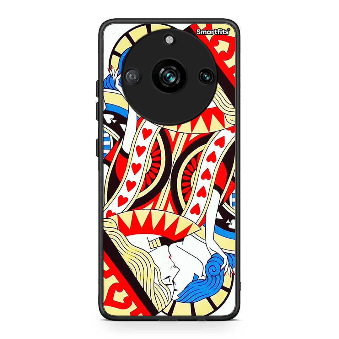 Realme 11 Pro Card Love θήκη από τη Smartfits με σχέδιο στο πίσω μέρος και μαύρο περίβλημα | Smartphone case with colorful back and black bezels by Smartfits