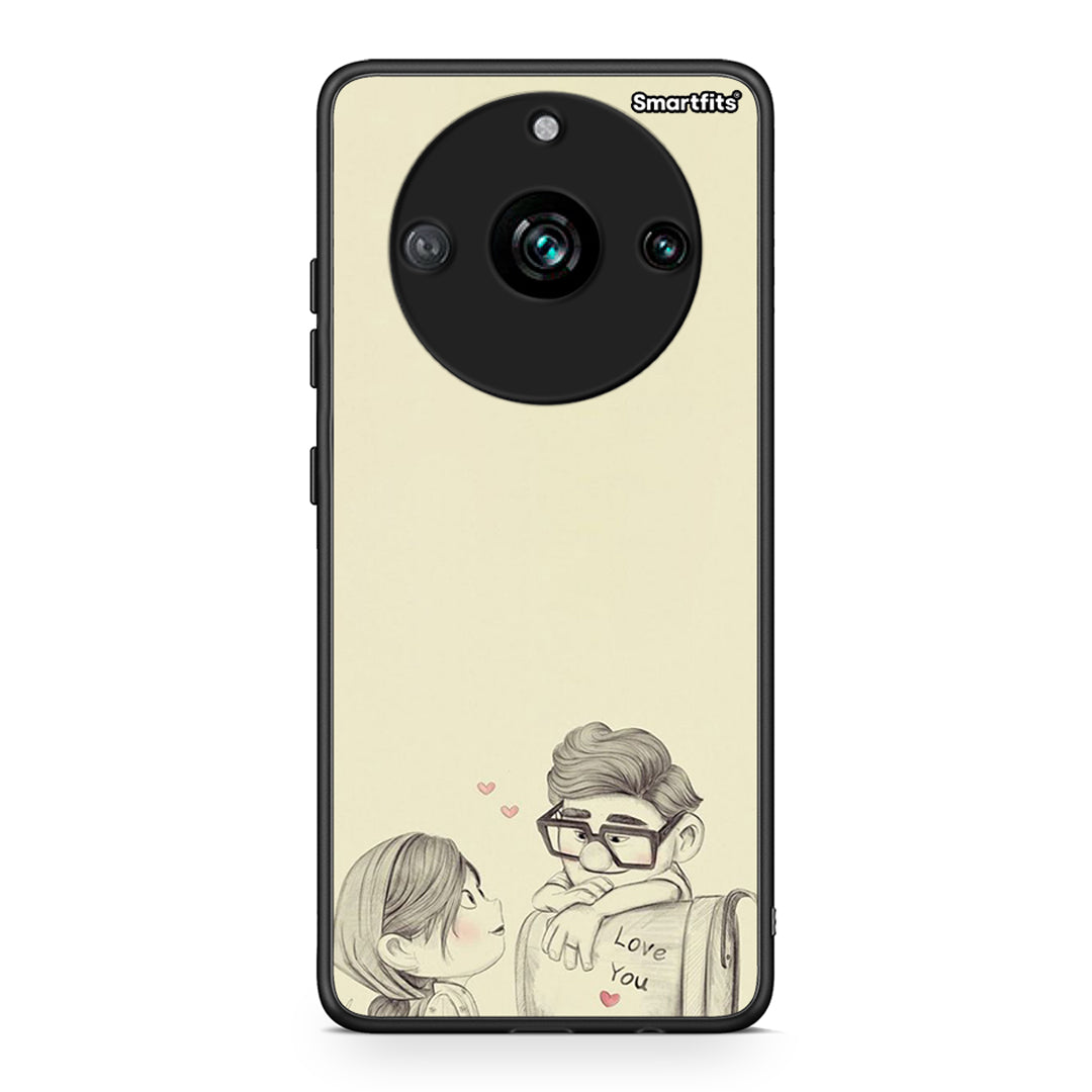 Realme 11 Pro Carl And Ellie θήκη από τη Smartfits με σχέδιο στο πίσω μέρος και μαύρο περίβλημα | Smartphone case with colorful back and black bezels by Smartfits