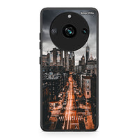 Thumbnail for Realme 11 Pro City Lights θήκη από τη Smartfits με σχέδιο στο πίσω μέρος και μαύρο περίβλημα | Smartphone case with colorful back and black bezels by Smartfits