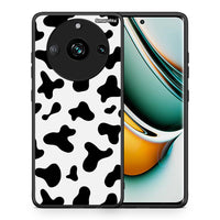 Thumbnail for Θήκη Realme 11 Pro Cow Print από τη Smartfits με σχέδιο στο πίσω μέρος και μαύρο περίβλημα | Realme 11 Pro Cow Print case with colorful back and black bezels