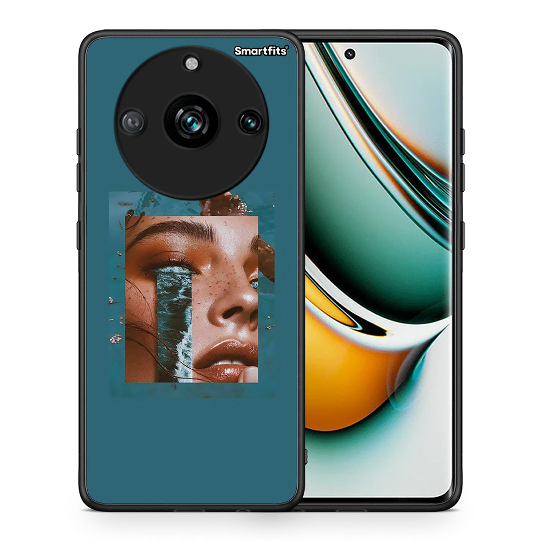 Θήκη Realme 11 Pro+ Cry An Ocean από τη Smartfits με σχέδιο στο πίσω μέρος και μαύρο περίβλημα | Realme 11 Pro+ Cry An Ocean case with colorful back and black bezels