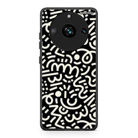 Thumbnail for Realme 11 Pro+ Doodle Art Θήκη από τη Smartfits με σχέδιο στο πίσω μέρος και μαύρο περίβλημα | Smartphone case with colorful back and black bezels by Smartfits