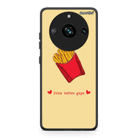 Thumbnail for Realme 11 Pro Fries Before Guys Θήκη Αγίου Βαλεντίνου από τη Smartfits με σχέδιο στο πίσω μέρος και μαύρο περίβλημα | Smartphone case with colorful back and black bezels by Smartfits