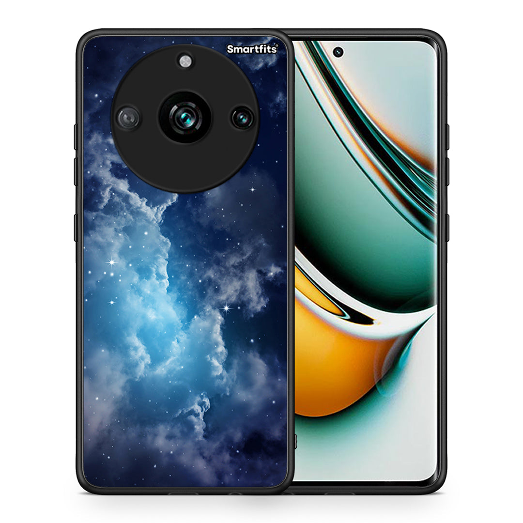 Θήκη Realme 11 Pro Blue Sky Galaxy από τη Smartfits με σχέδιο στο πίσω μέρος και μαύρο περίβλημα | Realme 11 Pro Blue Sky Galaxy case with colorful back and black bezels