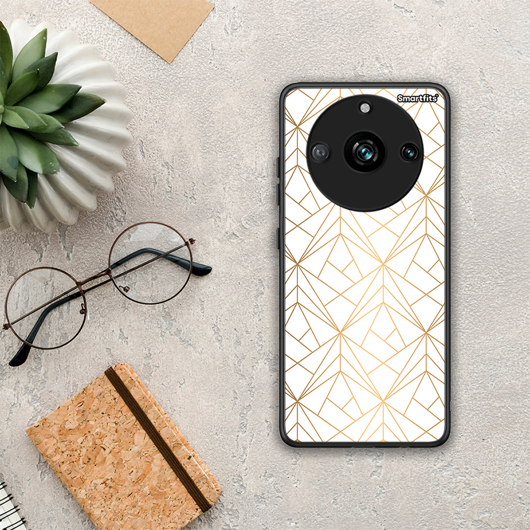 Geometric Luxury White - Realme 11 Pro+ case