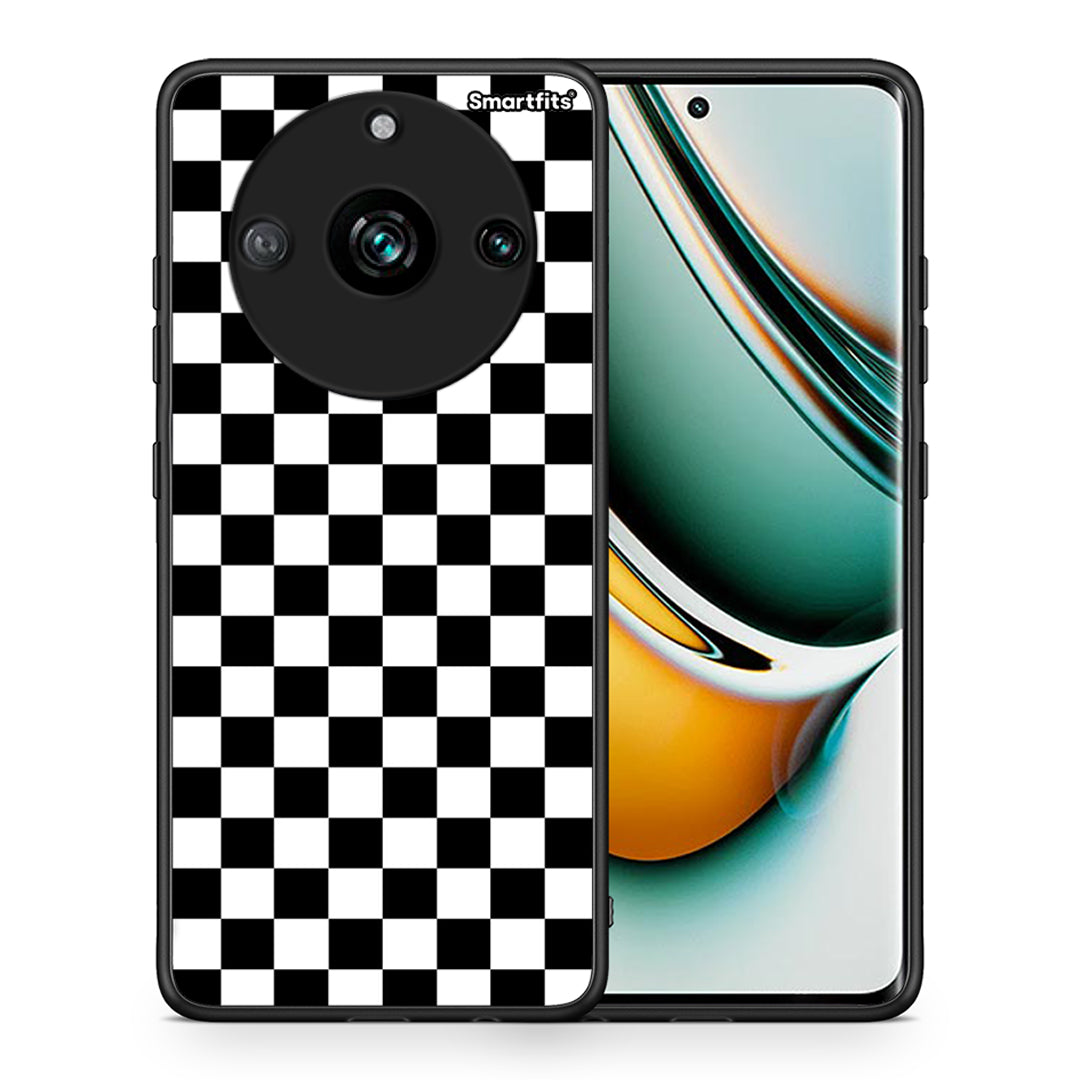 Θήκη Realme 11 Pro Squares Geometric από τη Smartfits με σχέδιο στο πίσω μέρος και μαύρο περίβλημα | Realme 11 Pro Squares Geometric case with colorful back and black bezels