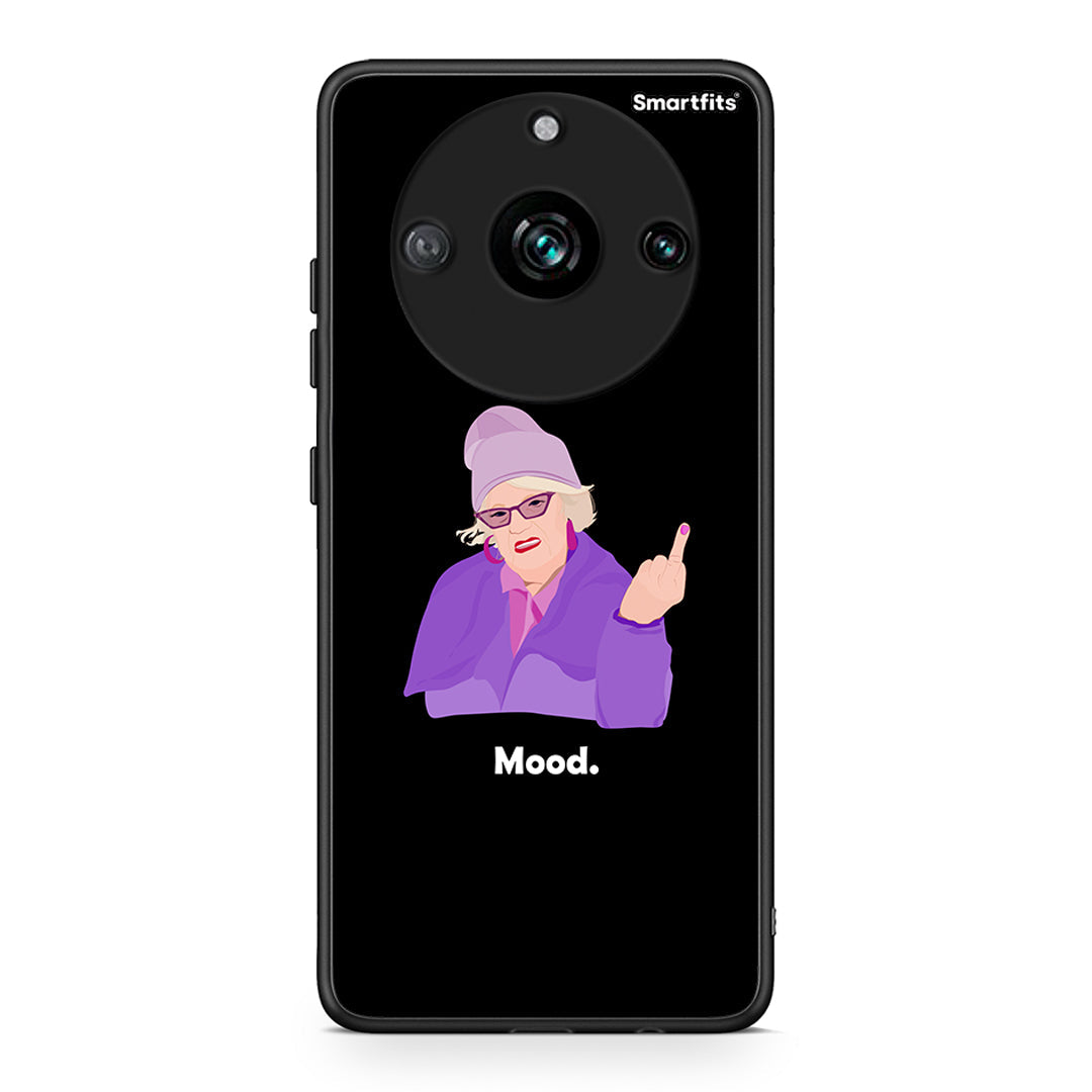 Realme 11 Pro+ Grandma Mood Black θήκη από τη Smartfits με σχέδιο στο πίσω μέρος και μαύρο περίβλημα | Smartphone case with colorful back and black bezels by Smartfits