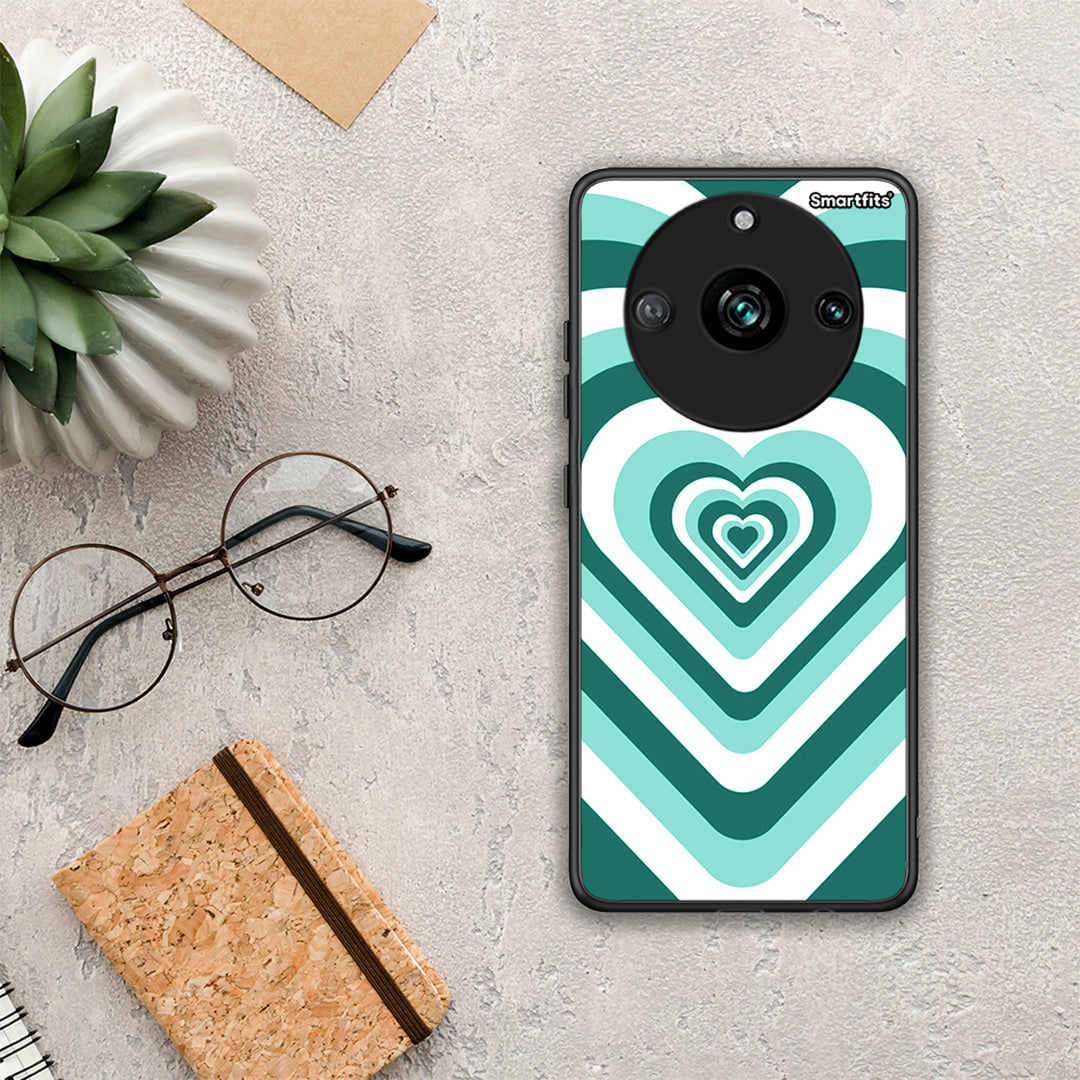 Green Hearts - Realme 11 Pro+ case