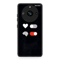 Thumbnail for Realme 11 Pro Heart Vs Brain Θήκη Αγίου Βαλεντίνου από τη Smartfits με σχέδιο στο πίσω μέρος και μαύρο περίβλημα | Smartphone case with colorful back and black bezels by Smartfits