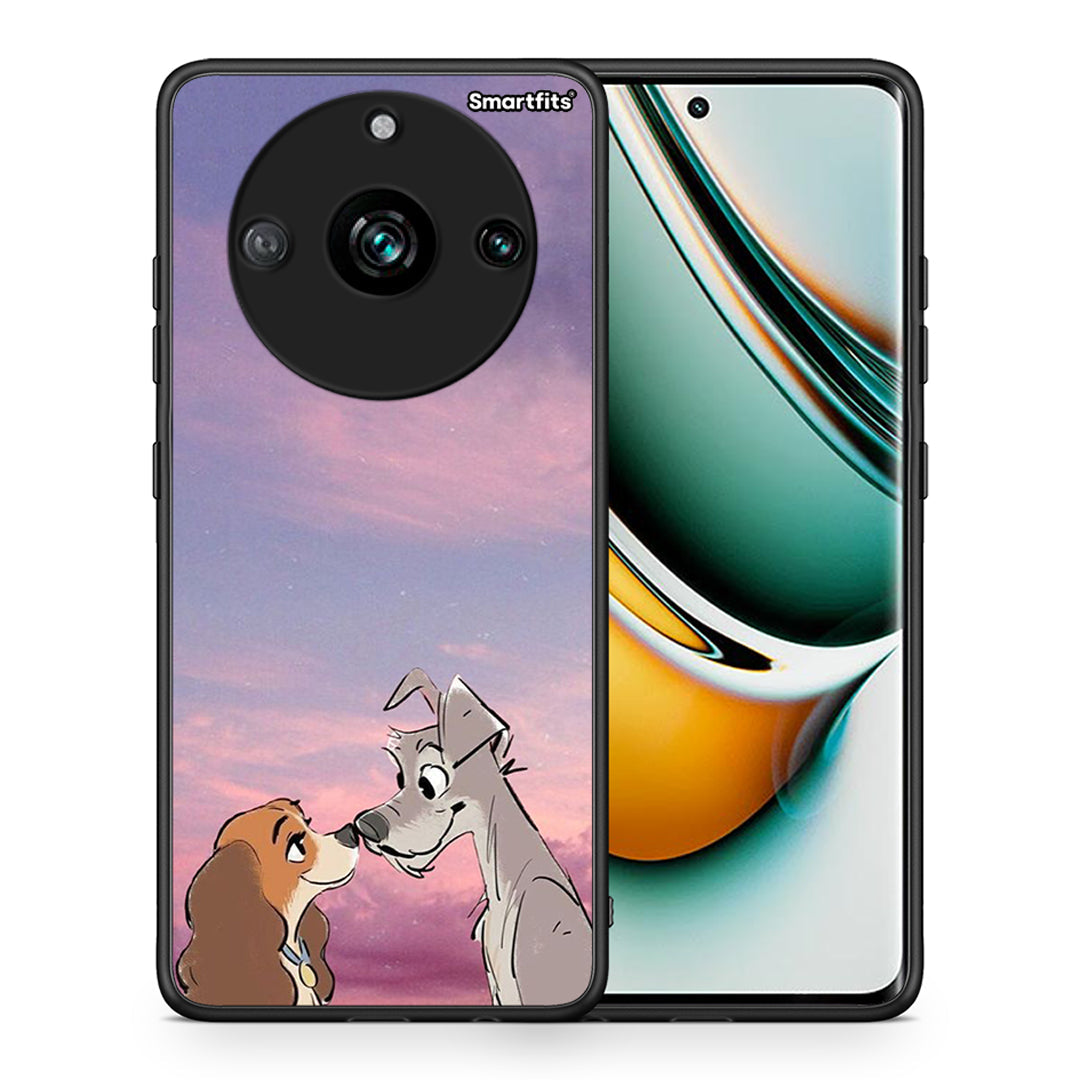 Θήκη Realme 11 Pro+ Lady And Tramp από τη Smartfits με σχέδιο στο πίσω μέρος και μαύρο περίβλημα | Realme 11 Pro+ Lady And Tramp case with colorful back and black bezels