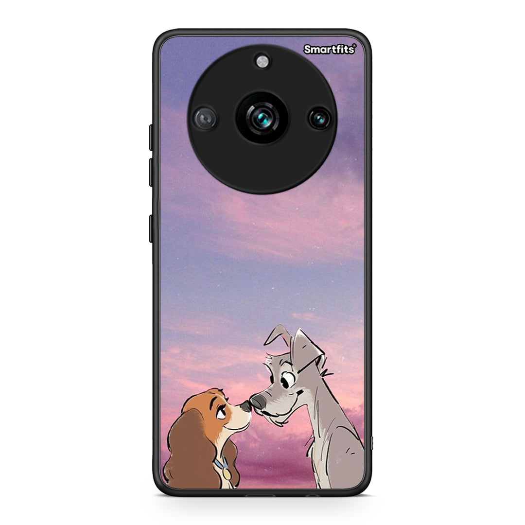 Realme 11 Pro+ Lady And Tramp θήκη από τη Smartfits με σχέδιο στο πίσω μέρος και μαύρο περίβλημα | Smartphone case with colorful back and black bezels by Smartfits