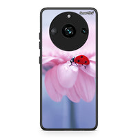 Thumbnail for Realme 11 Pro Ladybug Flower θήκη από τη Smartfits με σχέδιο στο πίσω μέρος και μαύρο περίβλημα | Smartphone case with colorful back and black bezels by Smartfits