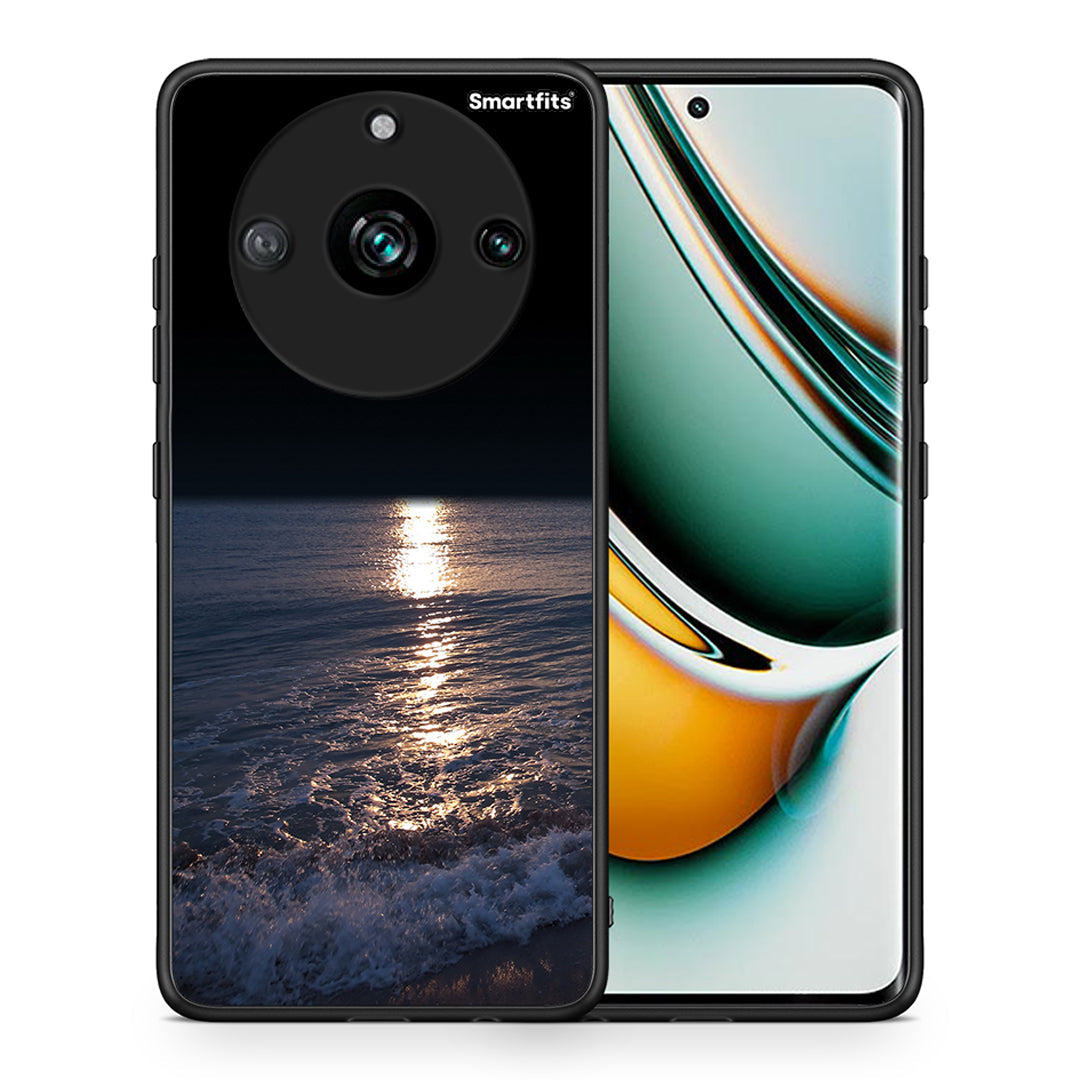 Θήκη Realme 11 Pro+ Moon Landscape από τη Smartfits με σχέδιο στο πίσω μέρος και μαύρο περίβλημα | Realme 11 Pro+ Moon Landscape case with colorful back and black bezels