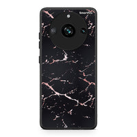 Thumbnail for 4 - Realme 11 Pro Black Rosegold Marble case, cover, bumper