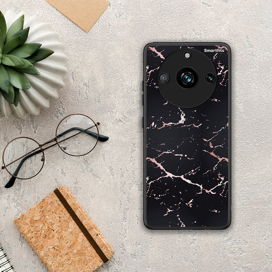 Marble Black Rosegold - Realme 11 Pro+ case