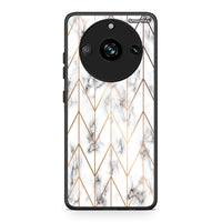 Thumbnail for 44 - Realme 11 Pro+ Gold Geometric Marble case, cover, bumper