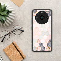 Thumbnail for Marble Hexagon Pink - Realme 11 Pro+ case