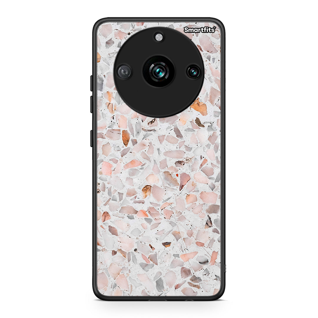 Realme 11 Pro+ Marble Terrazzo θήκη από τη Smartfits με σχέδιο στο πίσω μέρος και μαύρο περίβλημα | Smartphone case with colorful back and black bezels by Smartfits