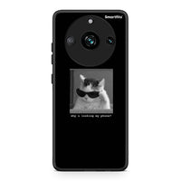 Thumbnail for Realme 11 Pro Meme Cat θήκη από τη Smartfits με σχέδιο στο πίσω μέρος και μαύρο περίβλημα | Smartphone case with colorful back and black bezels by Smartfits